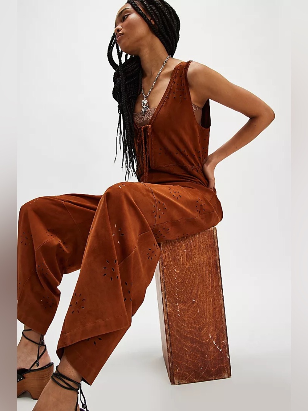 Free People x Nigel Preston Wild Forest Pantsuit - Picture 4 of 9